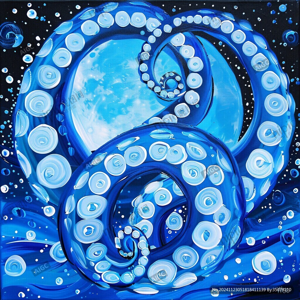 3d章魚(yú)地板畫(huà)