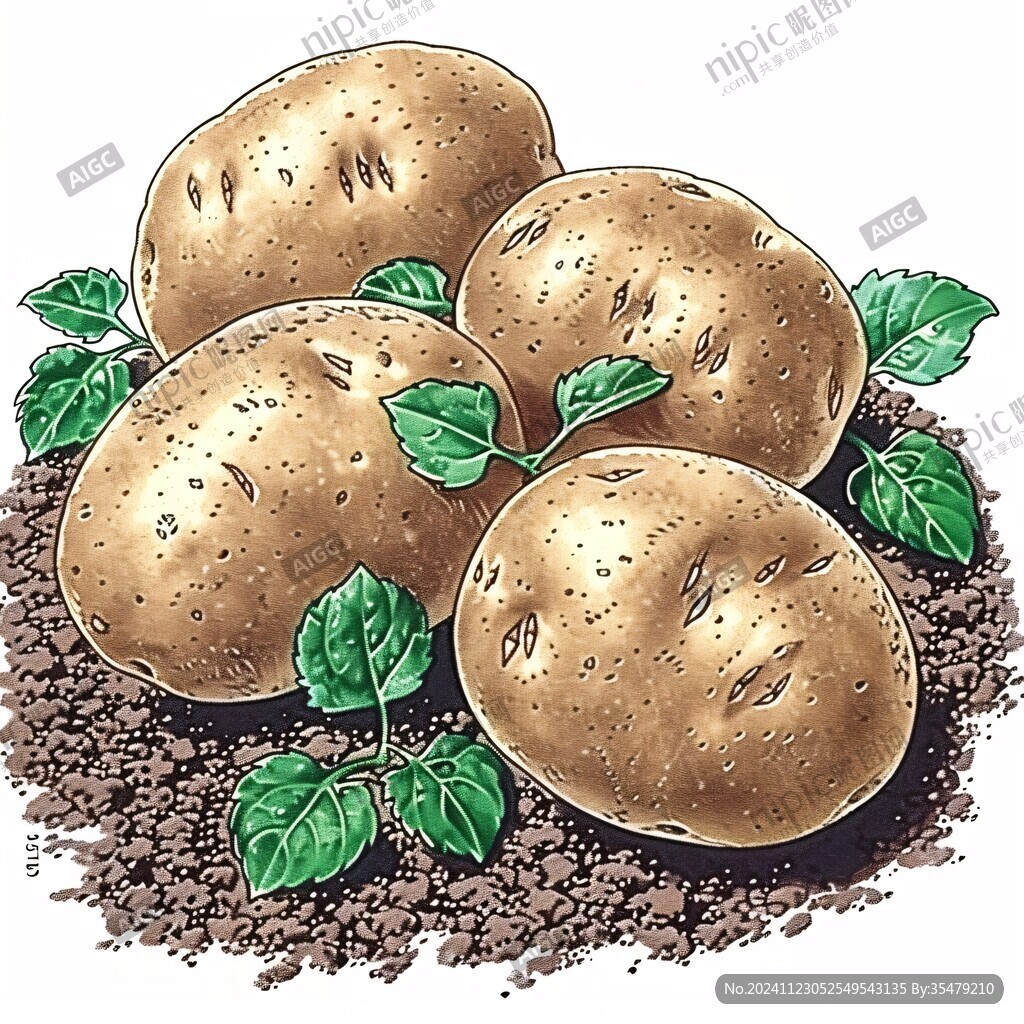 馬鈴薯插畫