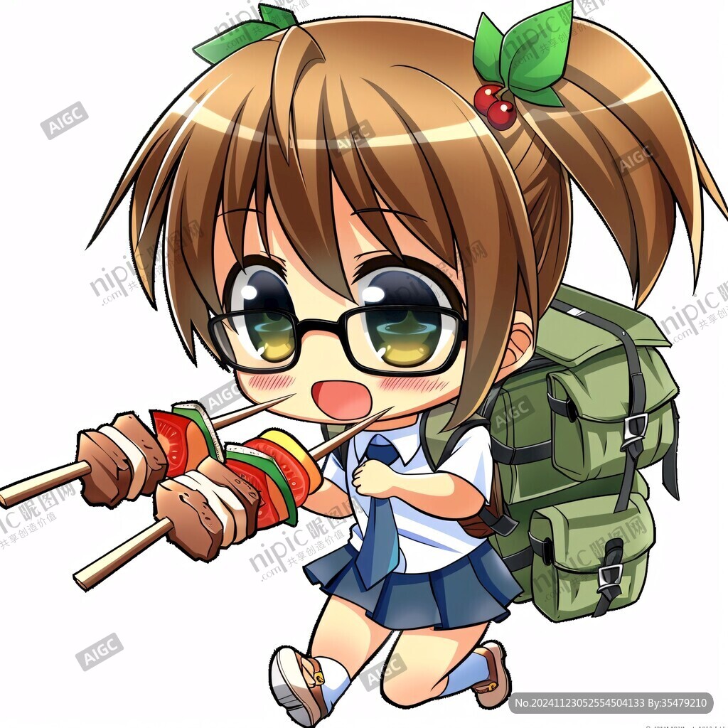 吃燒烤的女孩素材大全