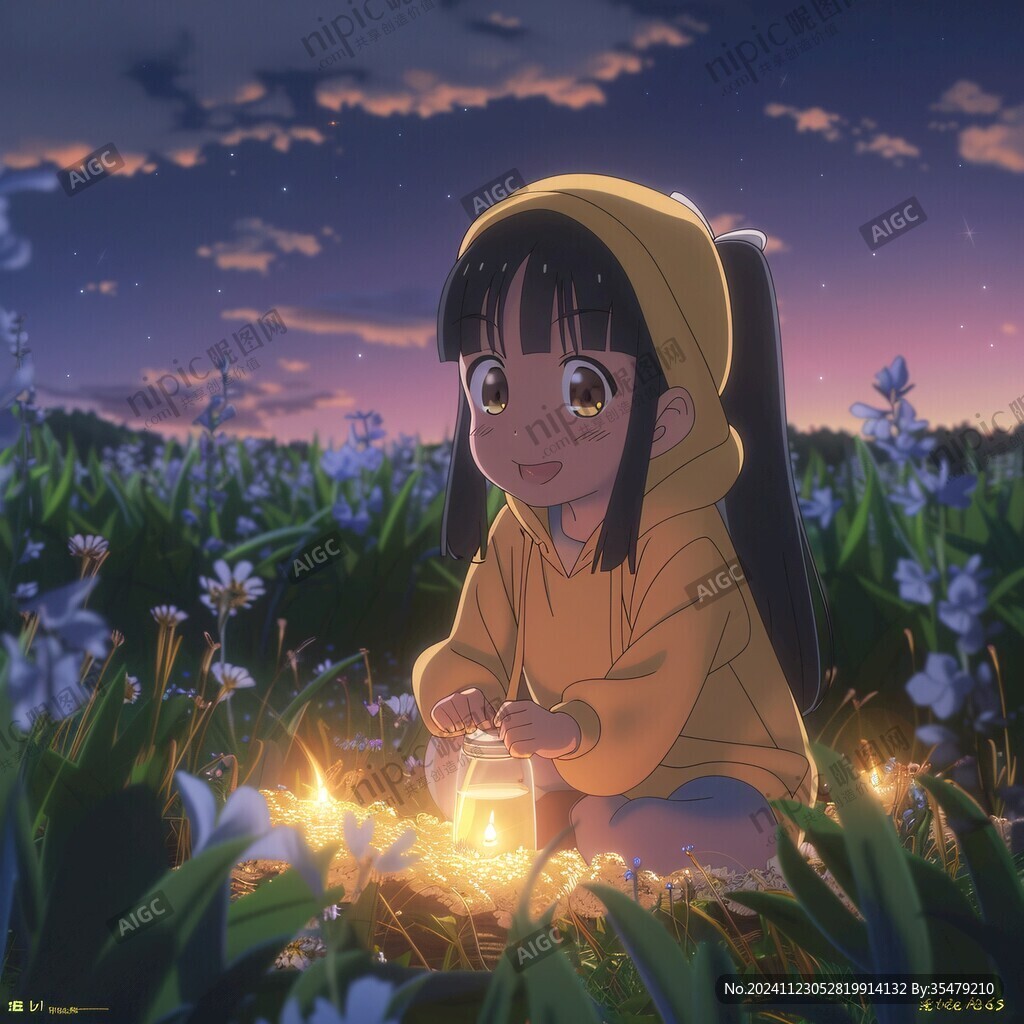 油菜花里的少女