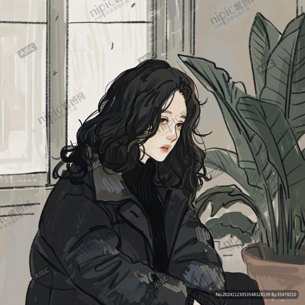 女生插畫繪畫