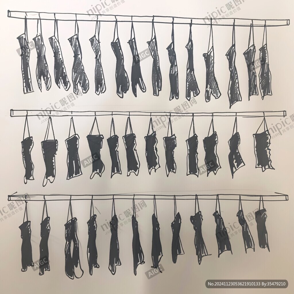 衣服掛拍高清圖