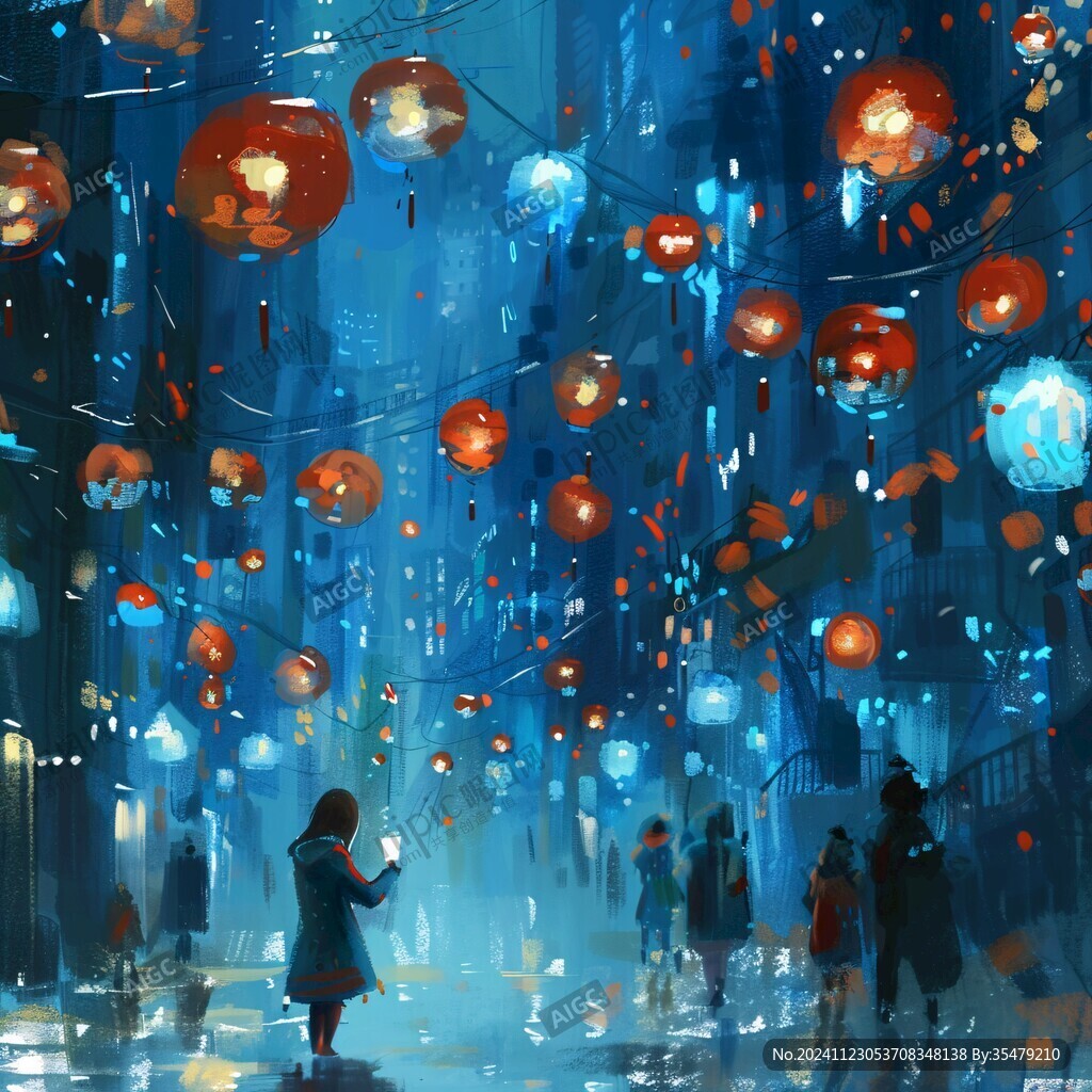 插畫元宵節(jié)