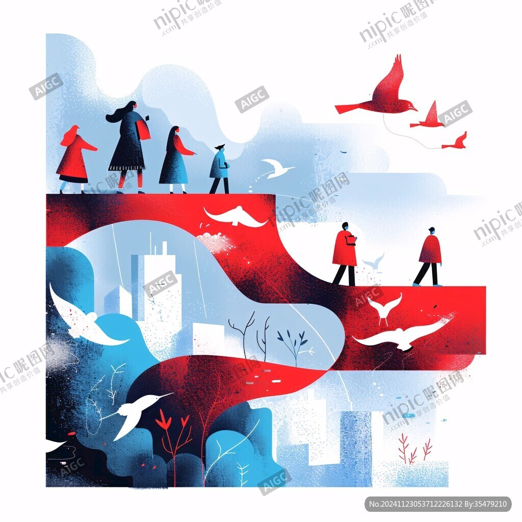 都市生態(tài)插畫