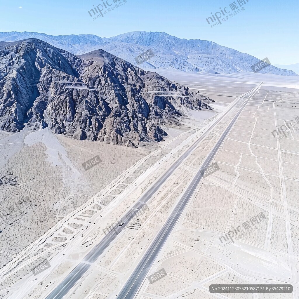 航拍高速路光伏新能源