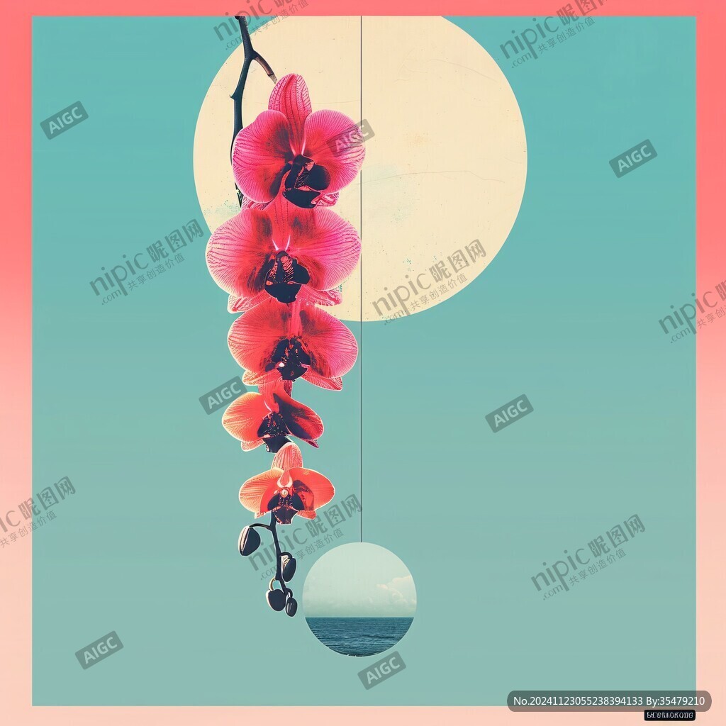 蘭花與紅燈籠