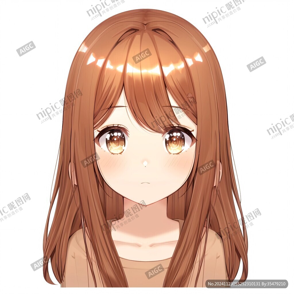 棕色頭發(fā)插圖
