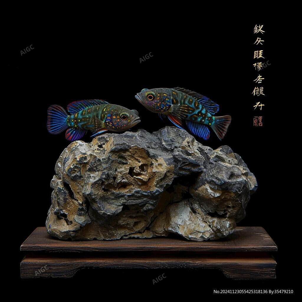 魚舞天嬌擺件