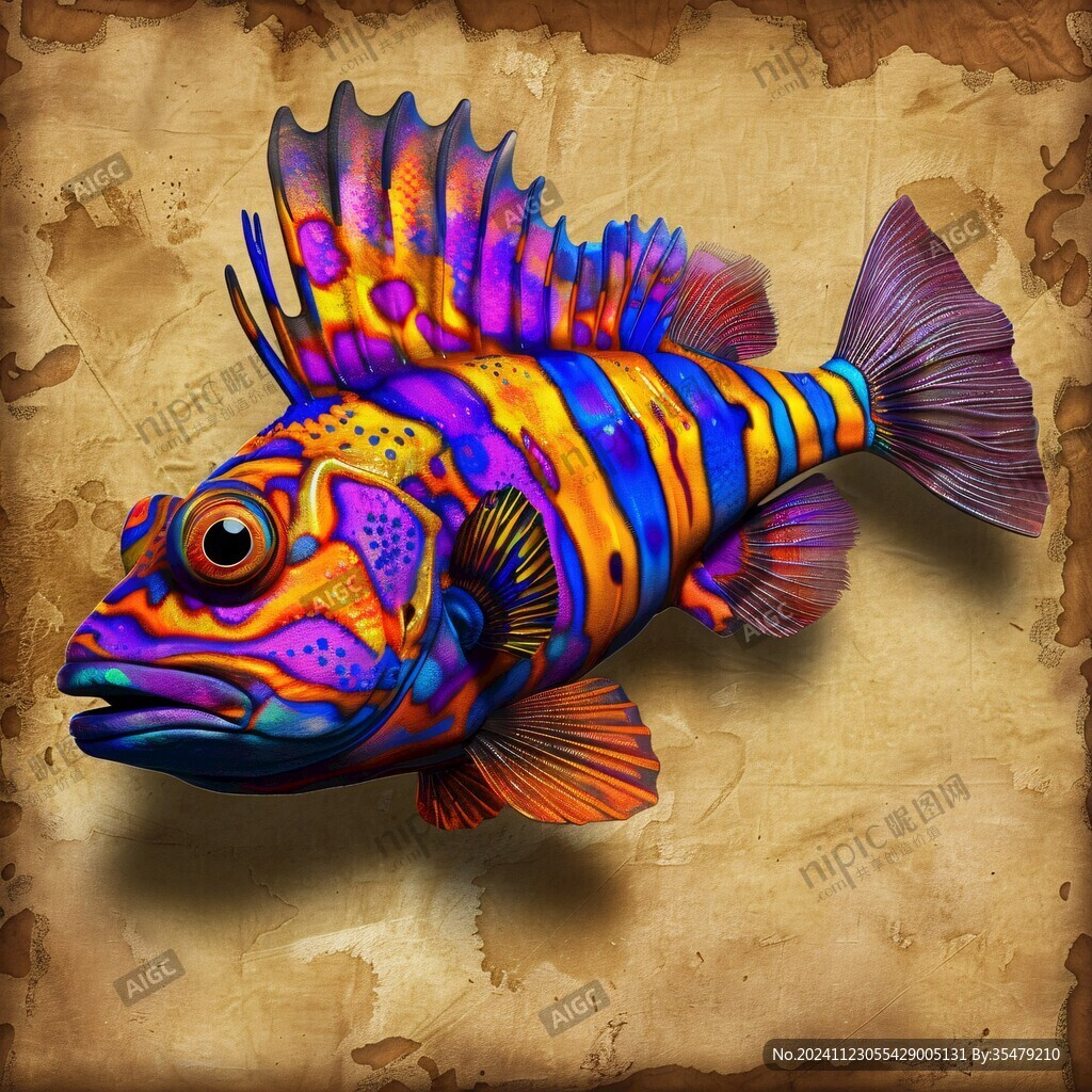 魚類3d畫