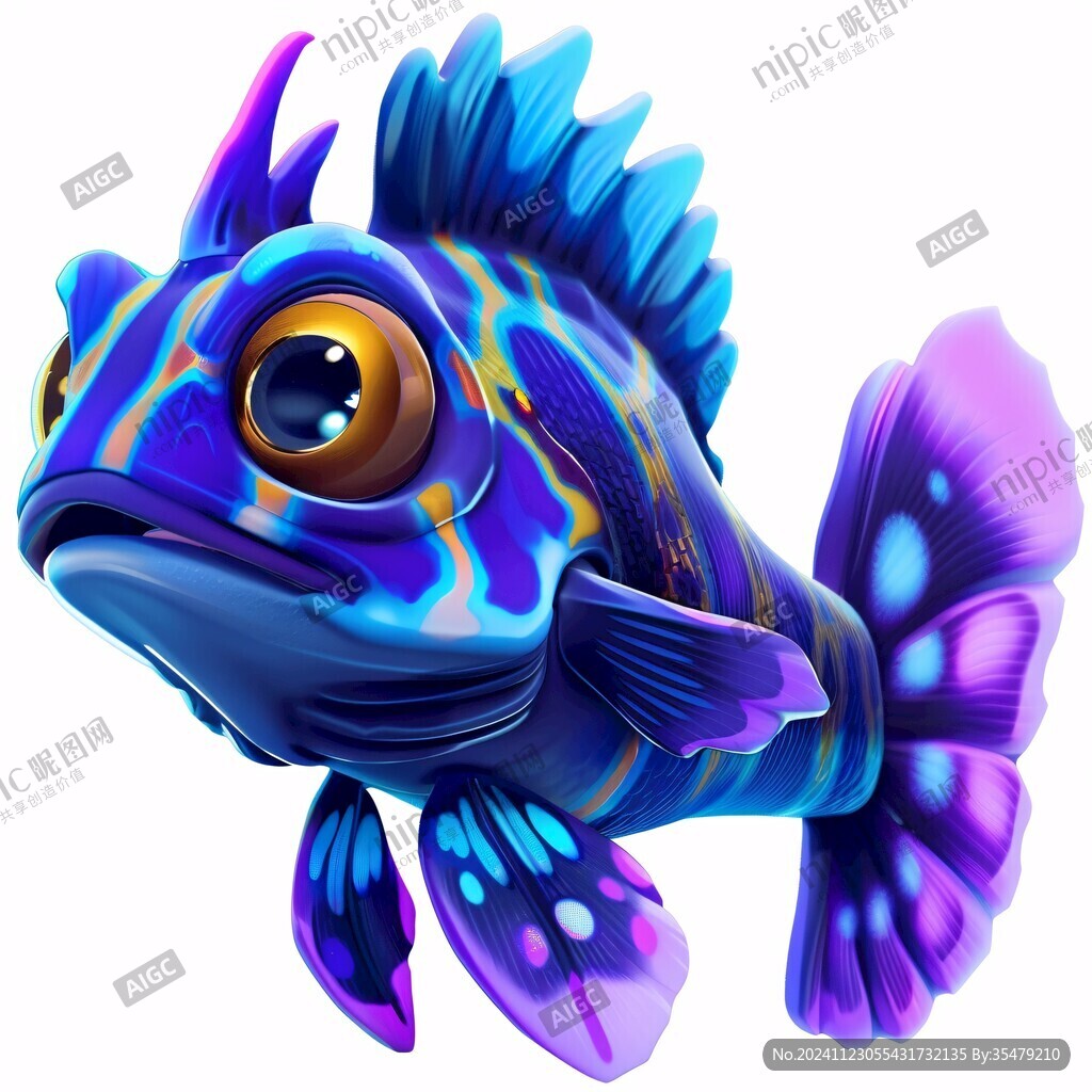 卡通寫實紅鯉魚