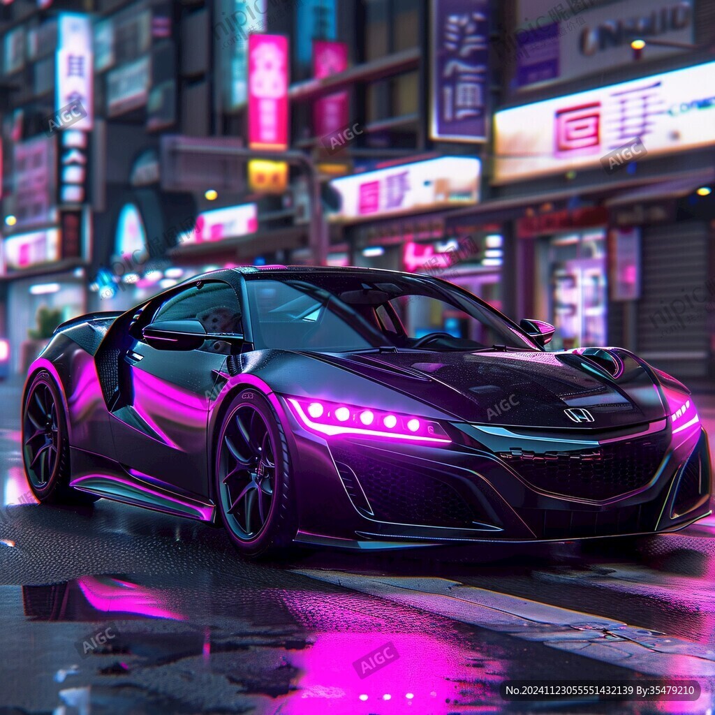 發光的車酷炫車
