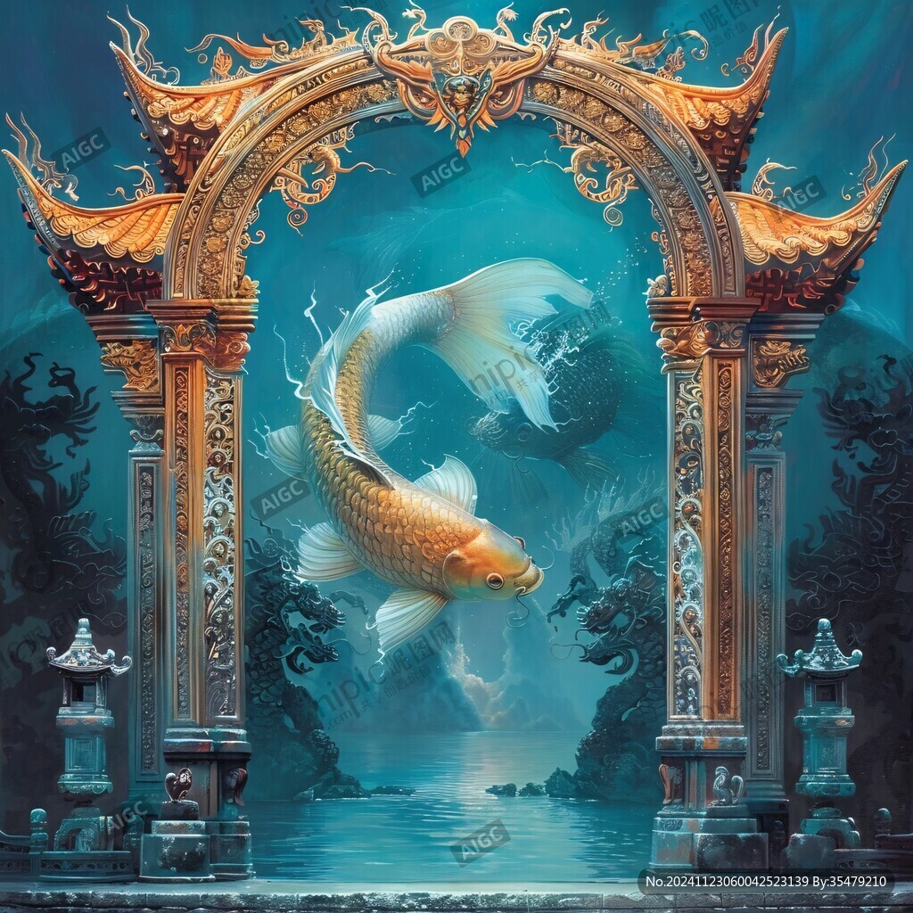 鯉魚躍門龍
