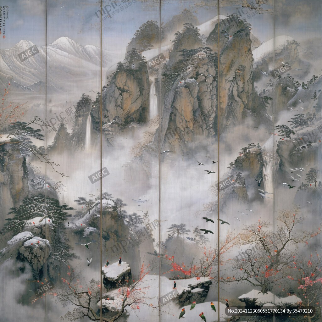 日本屏風(fēng)畫