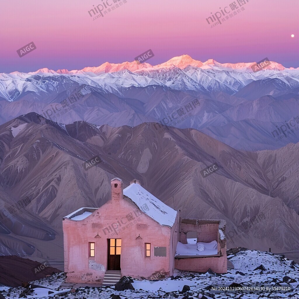 粉色的無(wú)人居住的地區(qū)