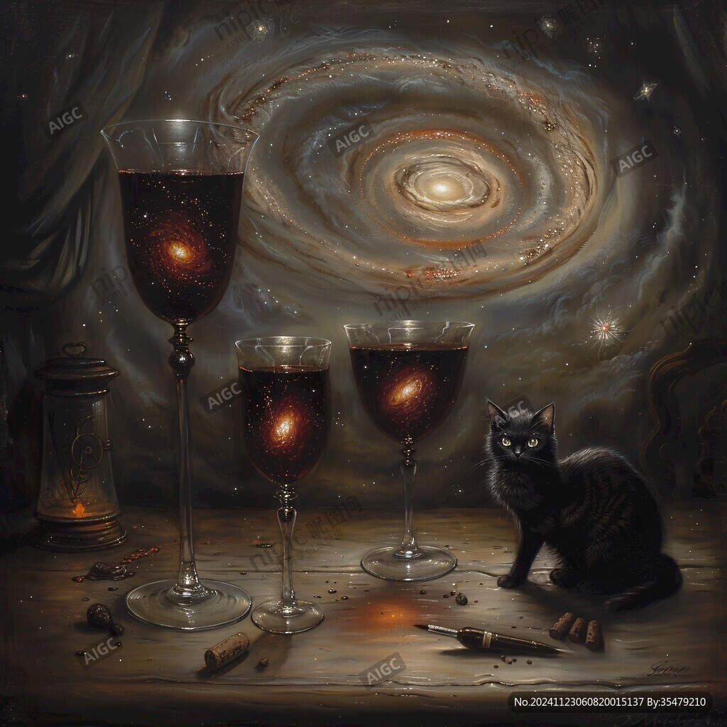 夢幻夜晚立體畫