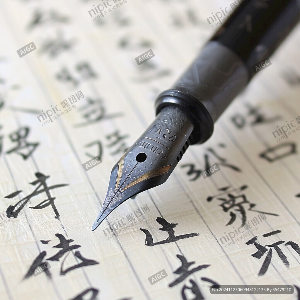 高清書法筆