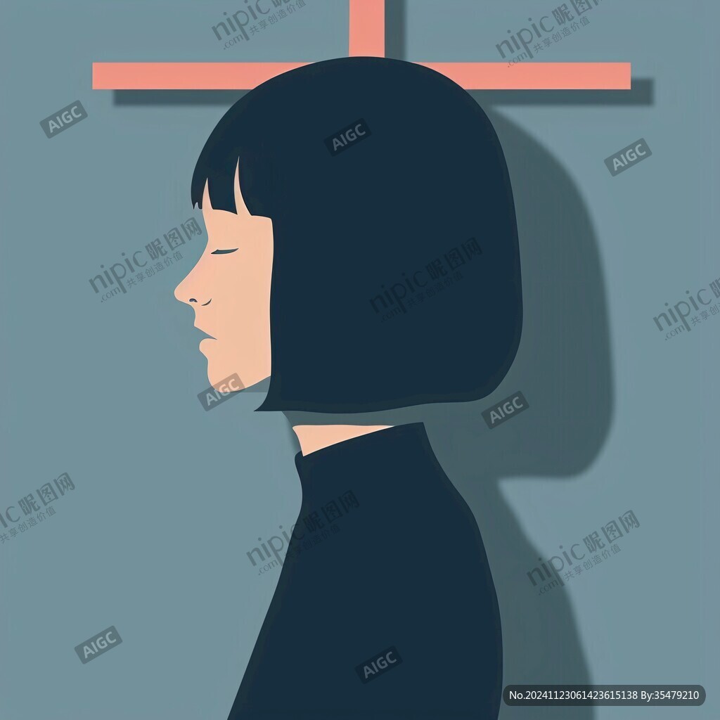 扁平風(fēng)人像