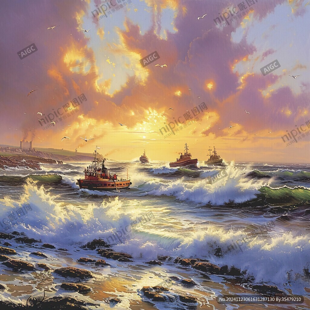 海戰(zhàn)場景圖