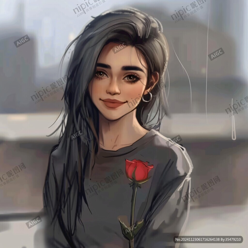 寫實人物插畫