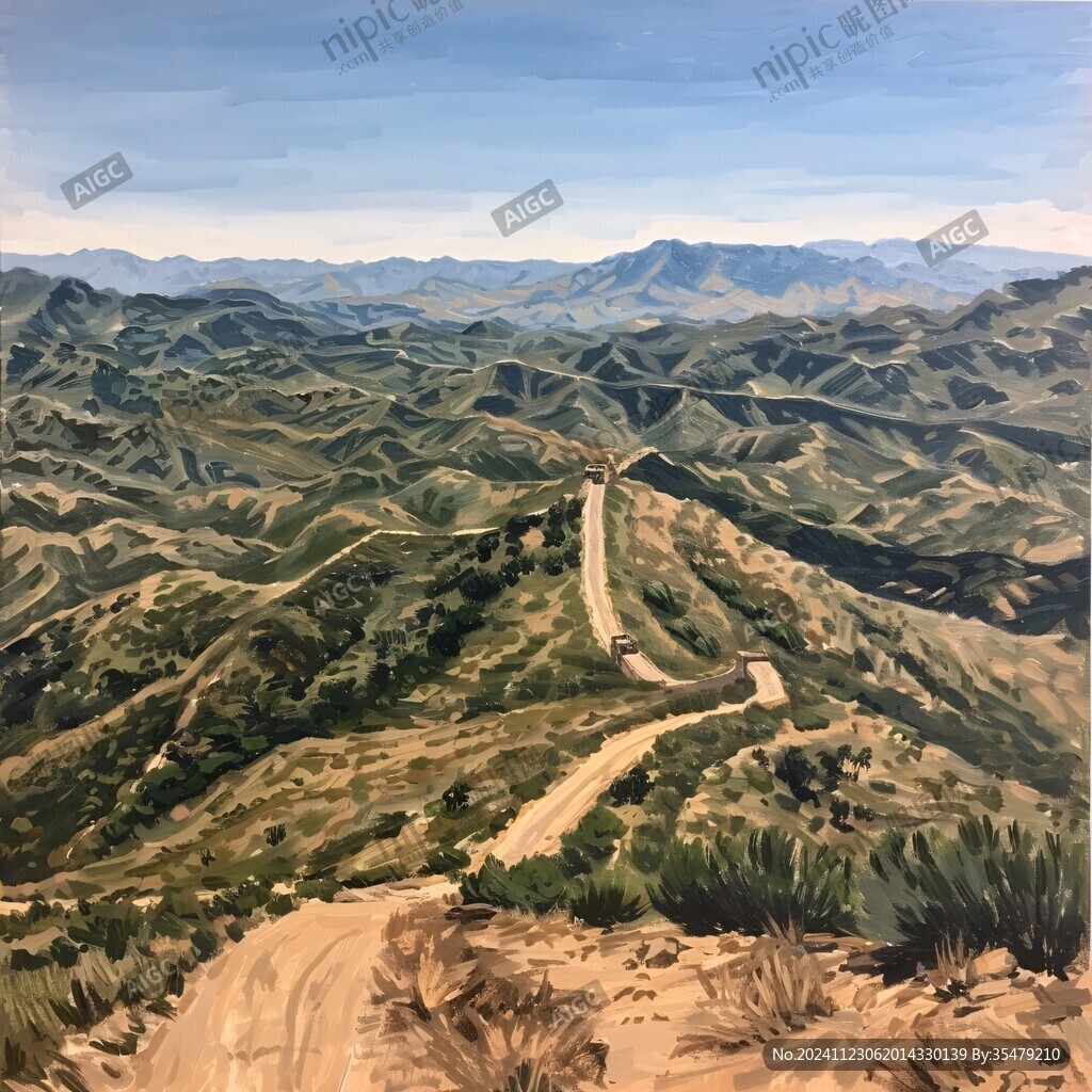 長城油畫