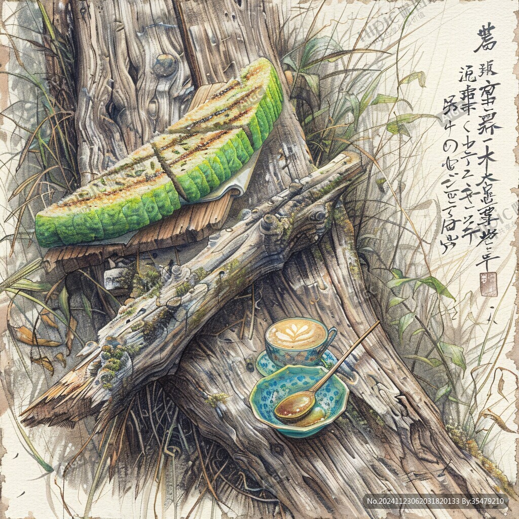 手繪草本瓜蔞