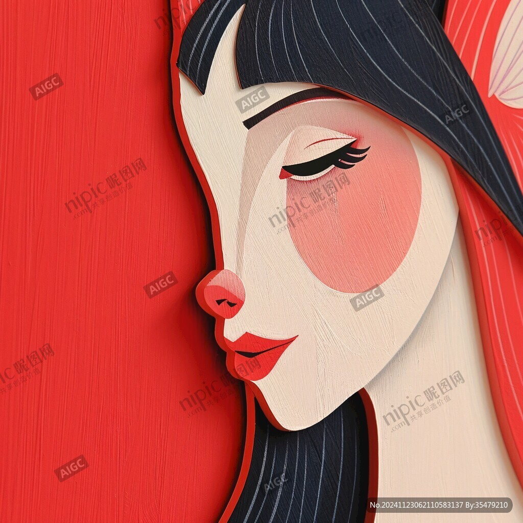 麗人插畫