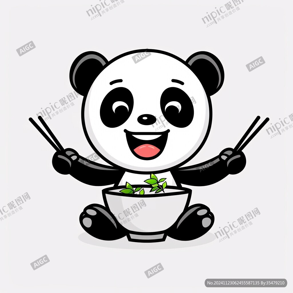 熊貓廚師點(diǎn)贊形象