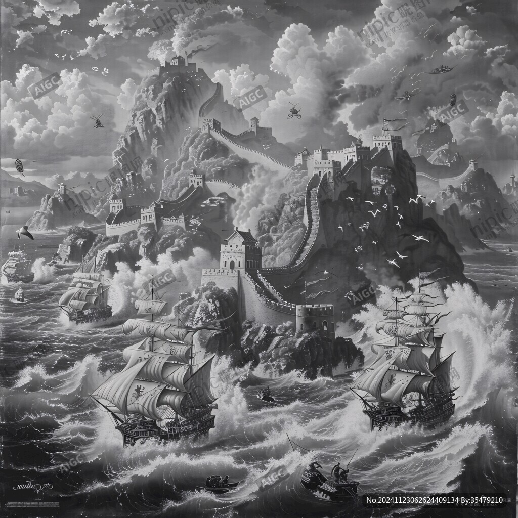 海戰(zhàn)場(chǎng)景圖