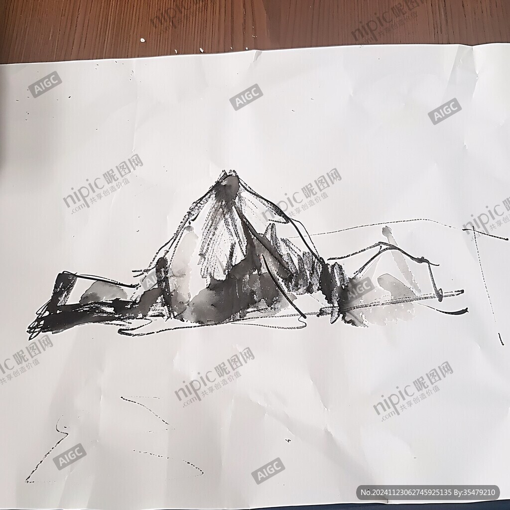 山中即景手稿