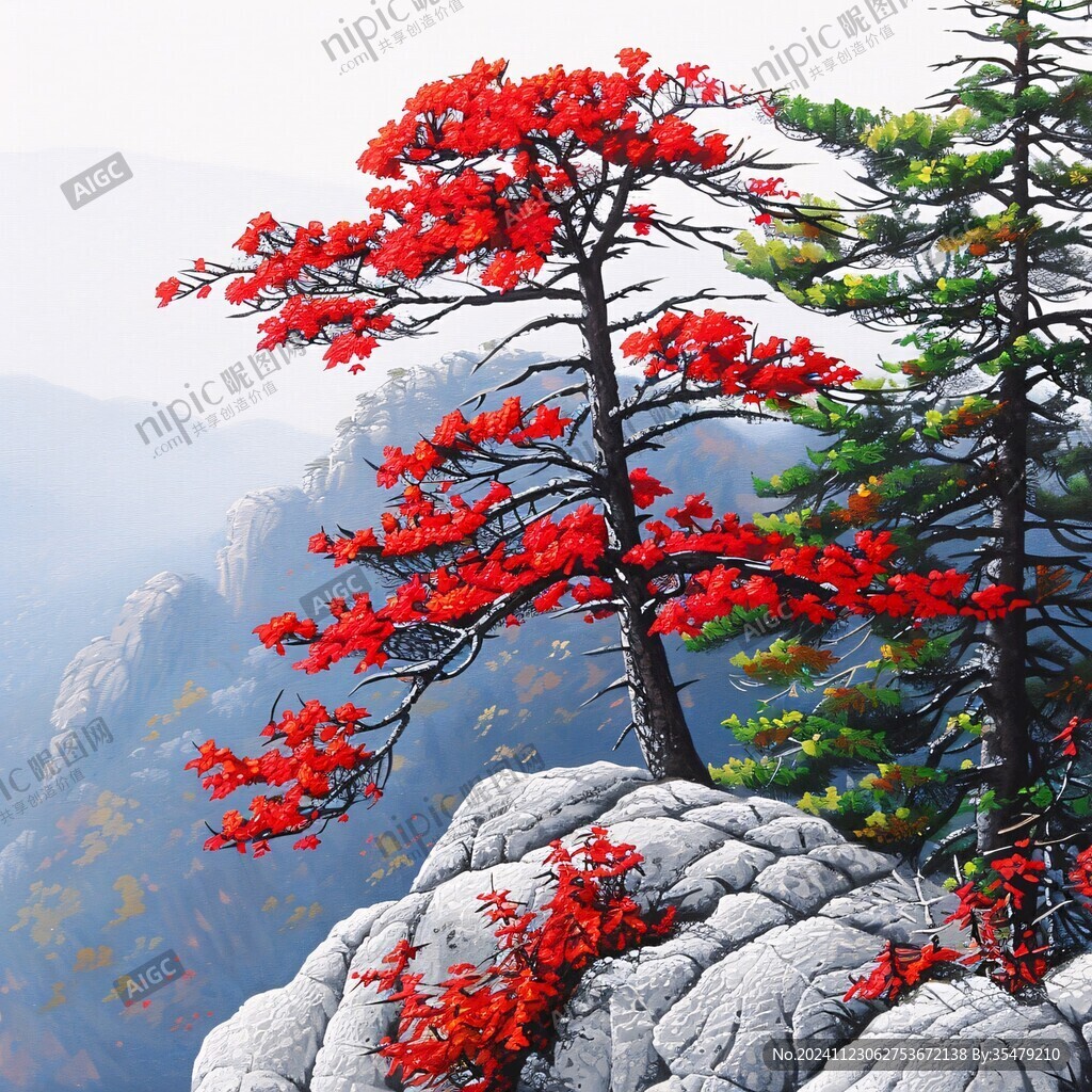 松濤映紅