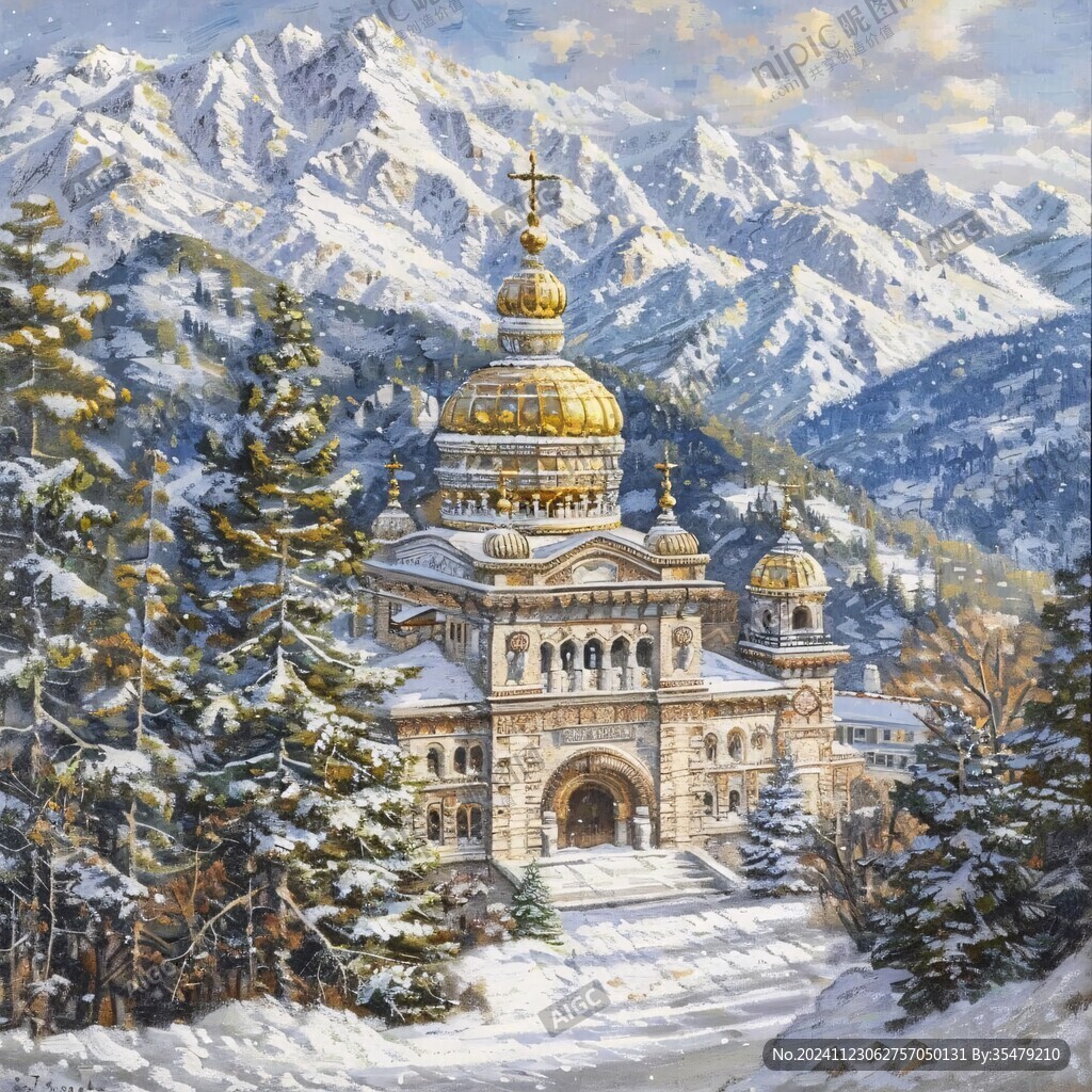 俄羅斯建筑裝飾畫