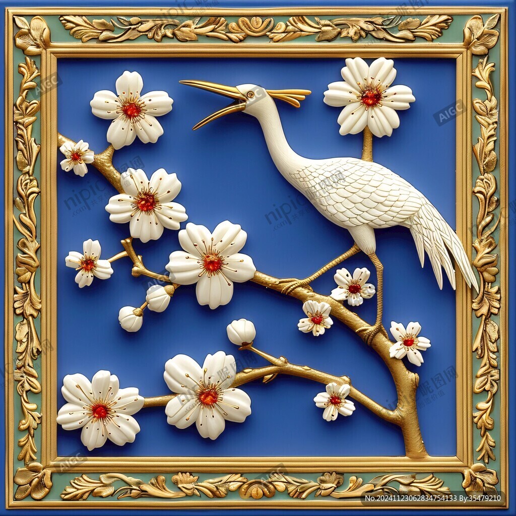 花鳥(niǎo)浮雕畫(huà)