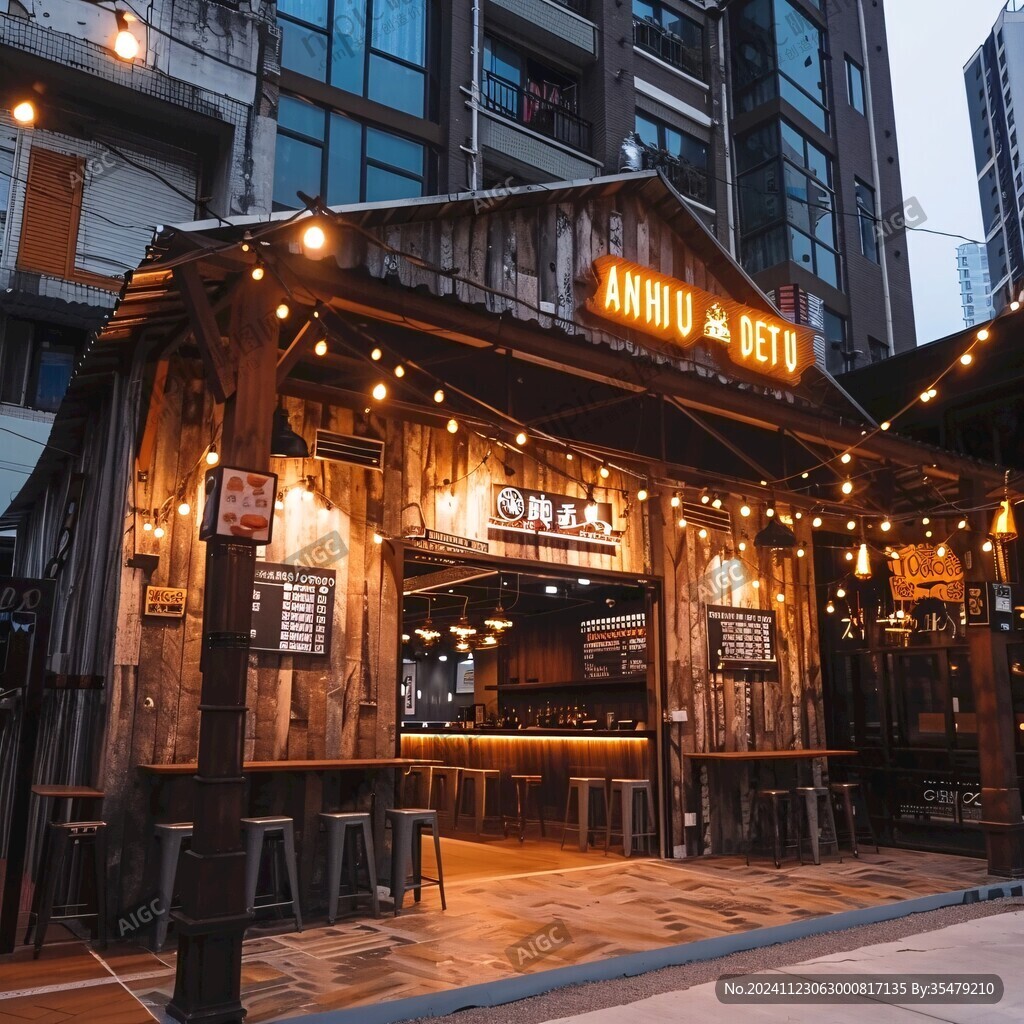 工业风小酒馆门头 工业风小酒馆门头