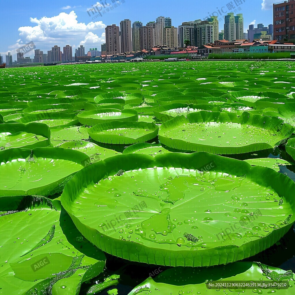 城市荷花池