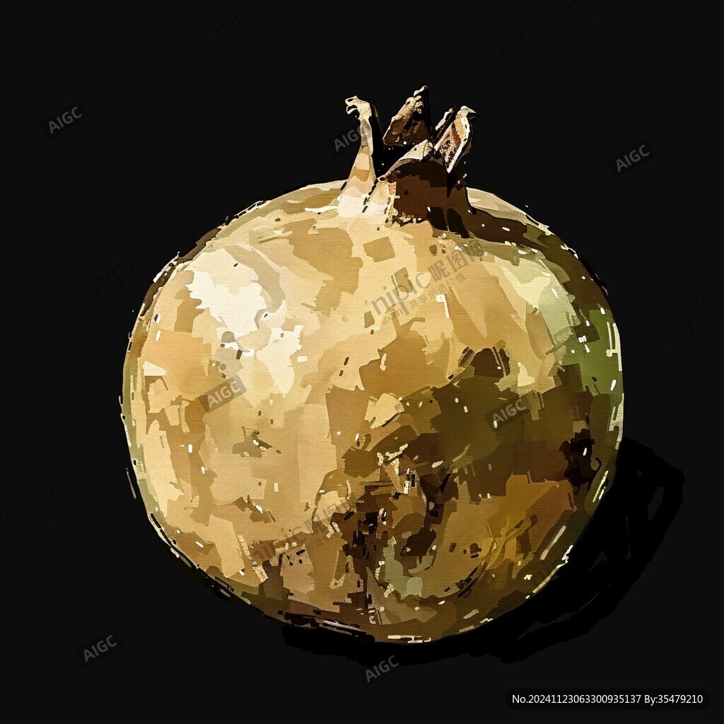 原創(chuàng)插畫石榴