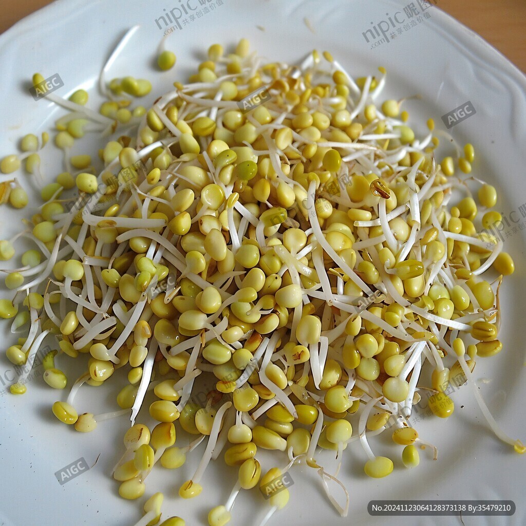 一盤生豆芽