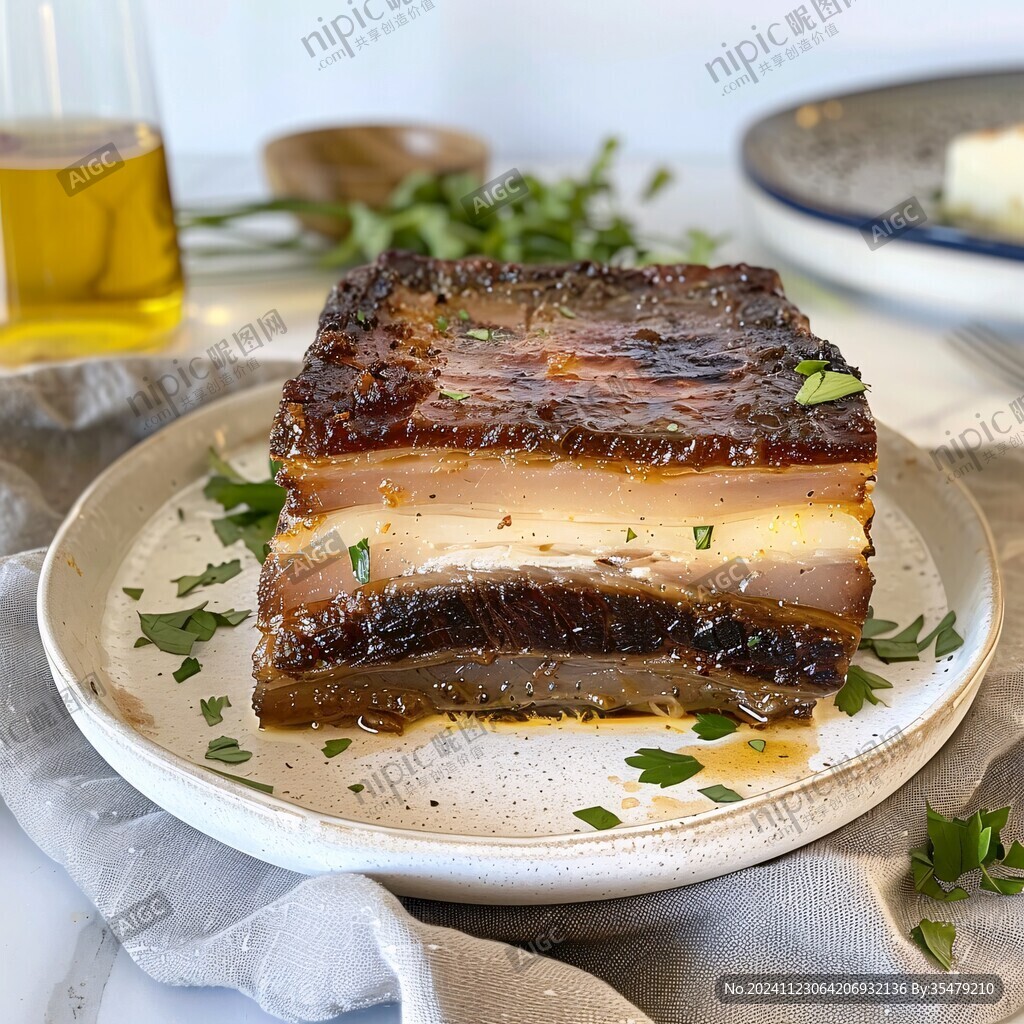 香草黃油蜂蠟五花肉