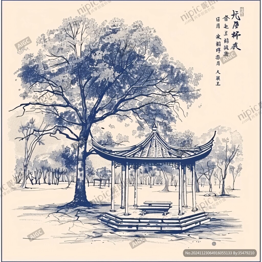 線描拙政園