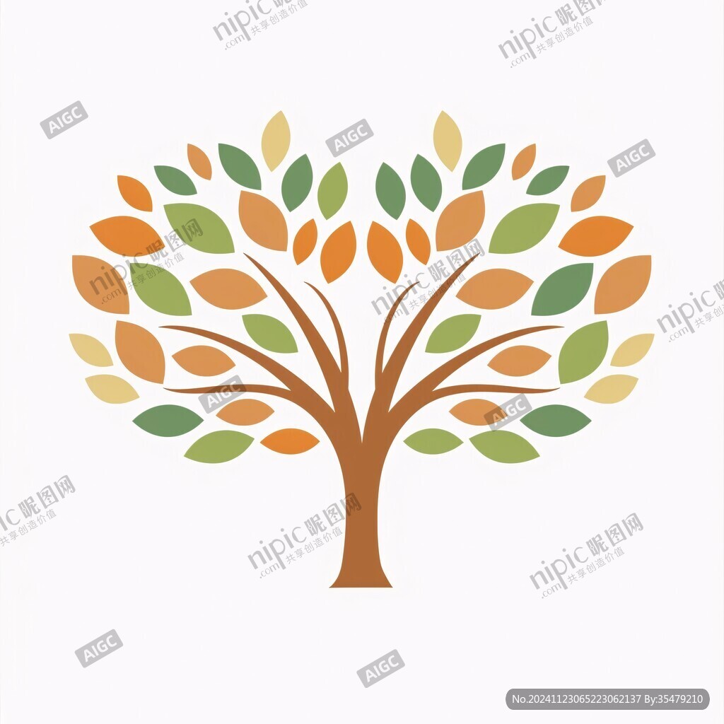 彩色樹logo