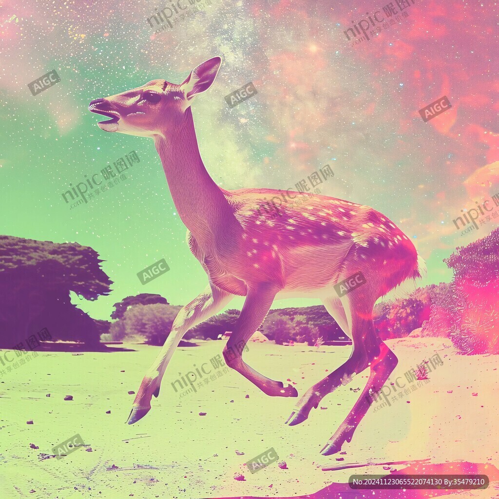 唯美夢幻鹿