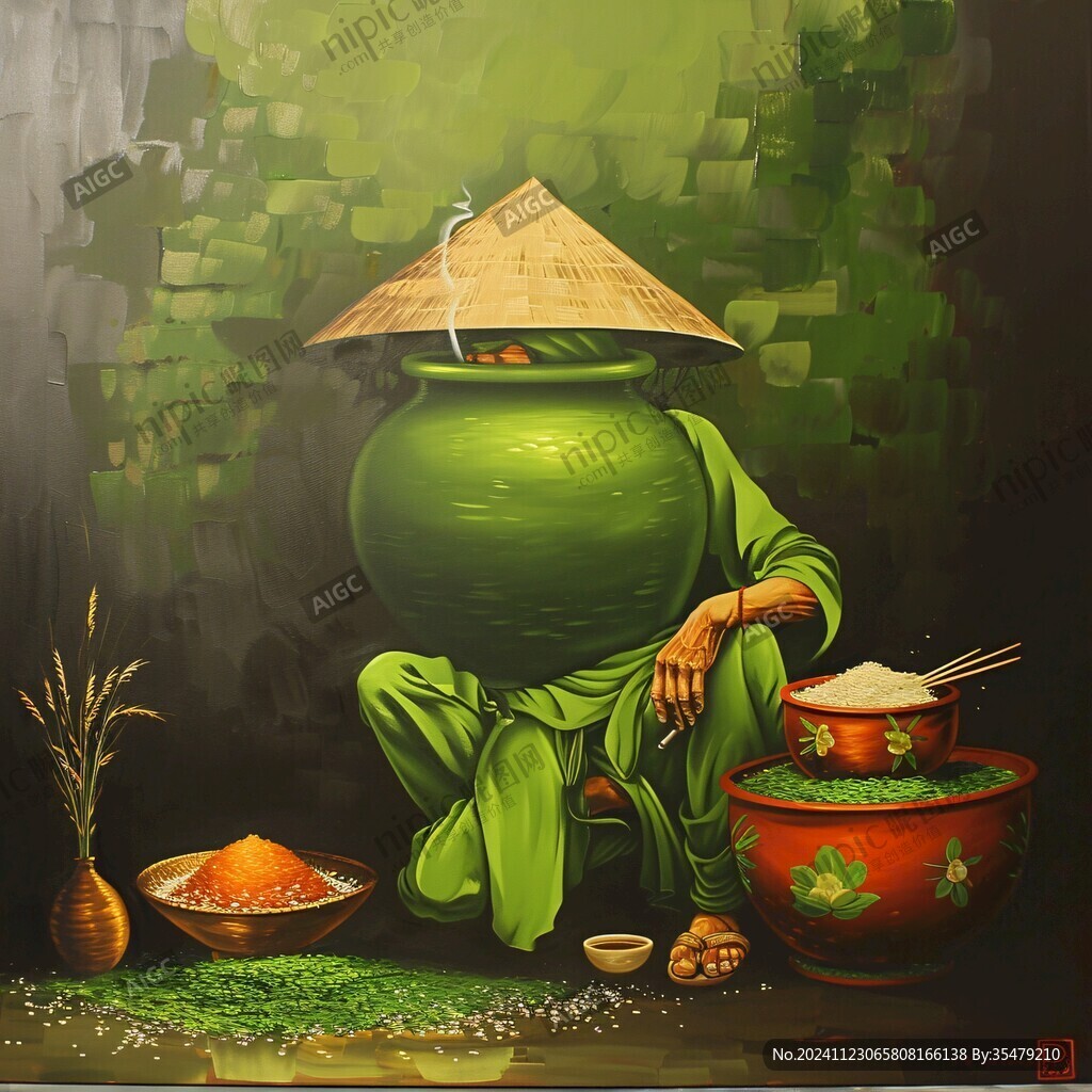 擂茶壁畫