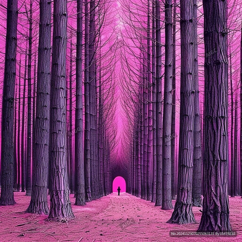 粉紅色的超現實世界