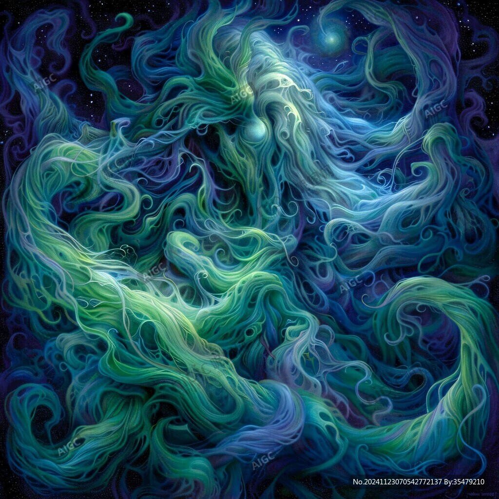 炫麗的夢幻流體畫