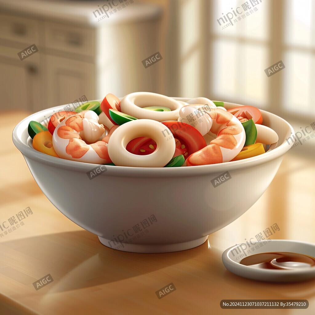 面碗插畫