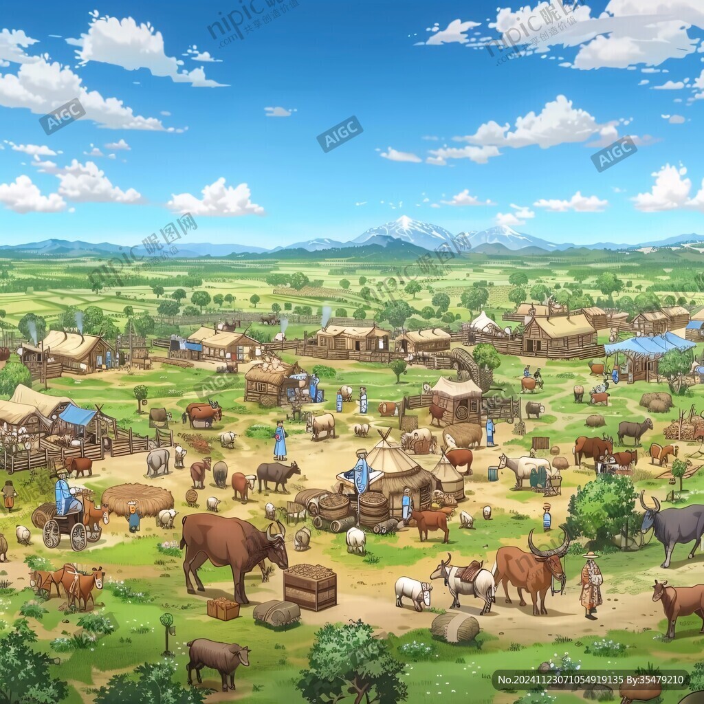 草原游牧民族模擬場景