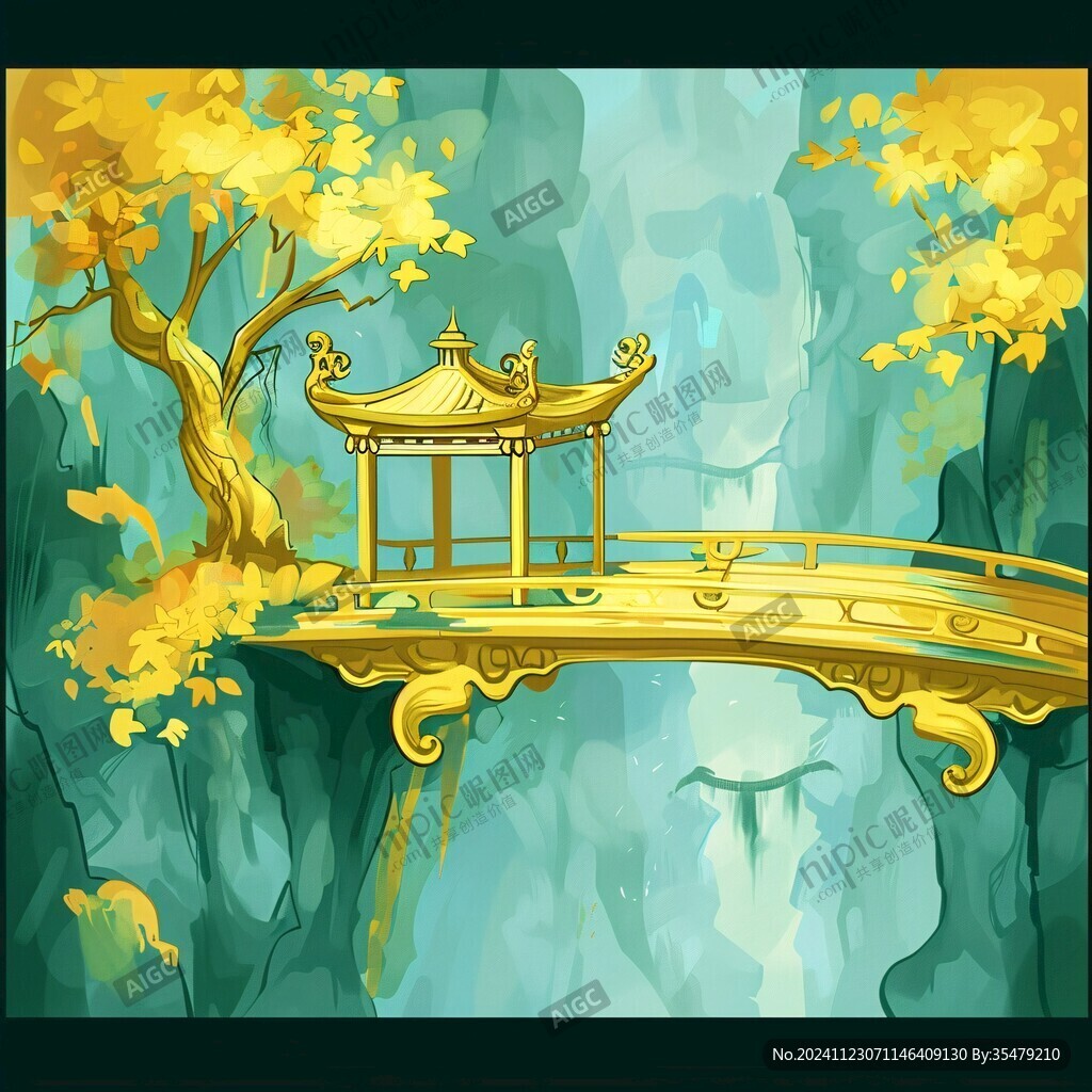 愛晚亭插畫
