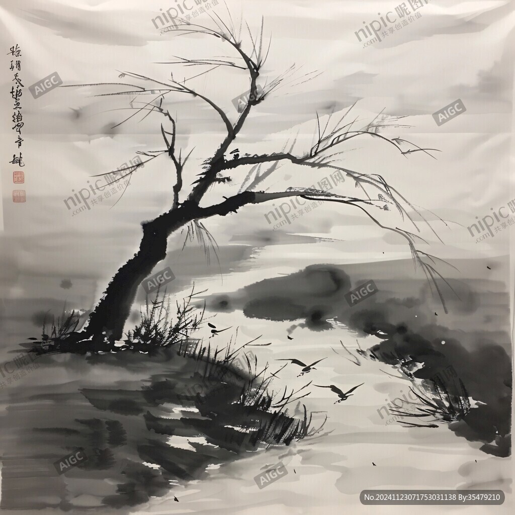 墨韻樹(shù)枝