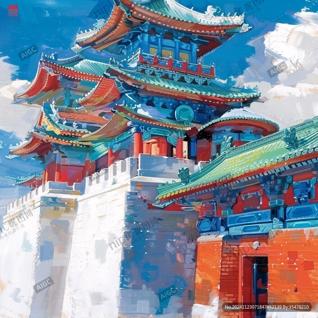 海岱樓插畫