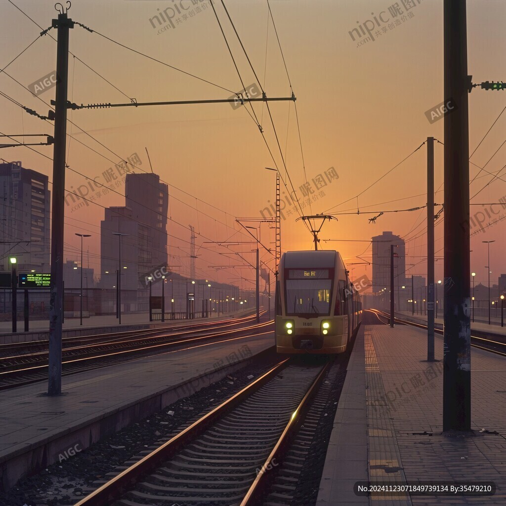 列車落日