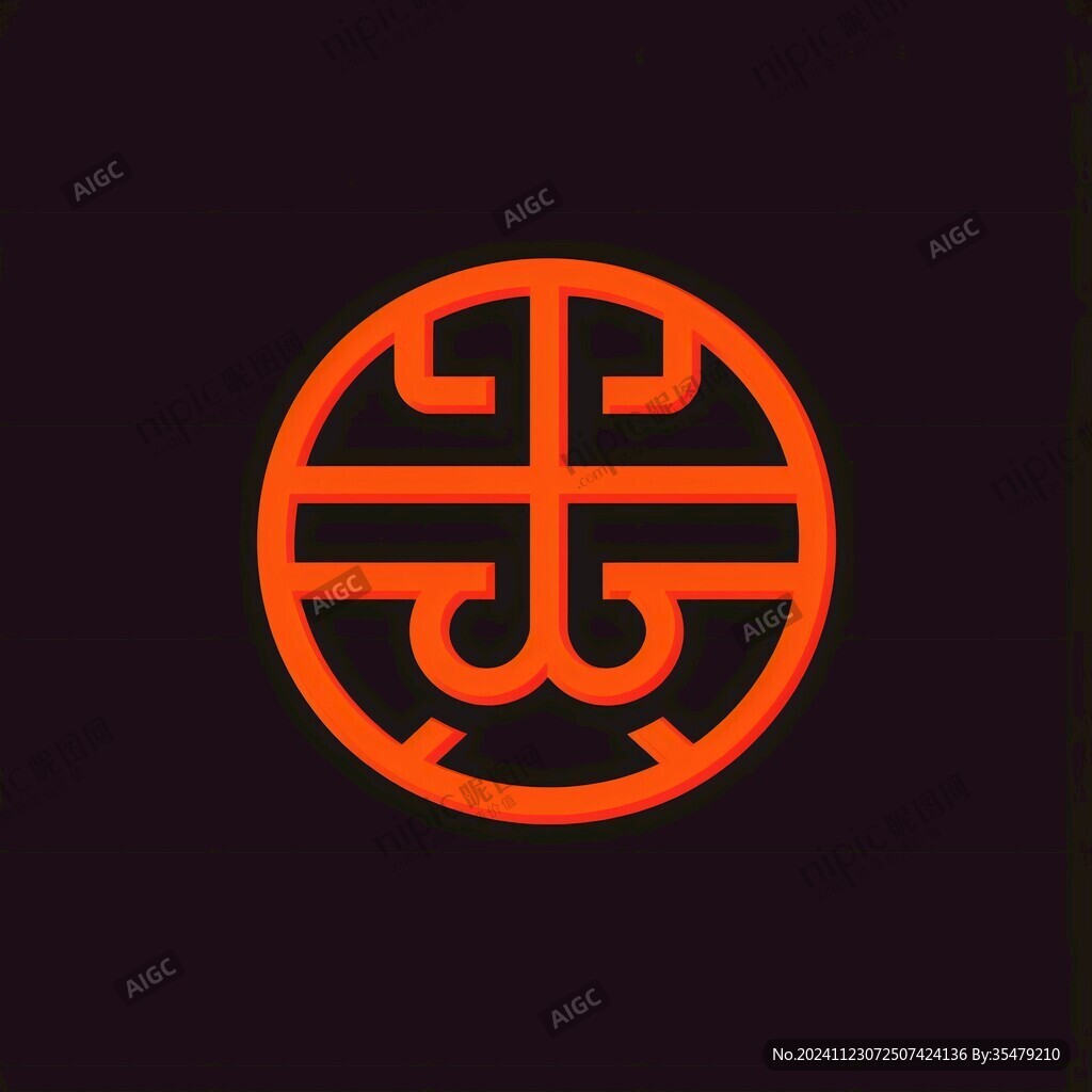 簡約回紋標志